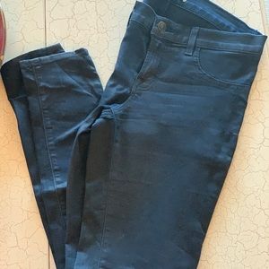 J Brand Waxed Skinny Jean GLORY Blue size 28
